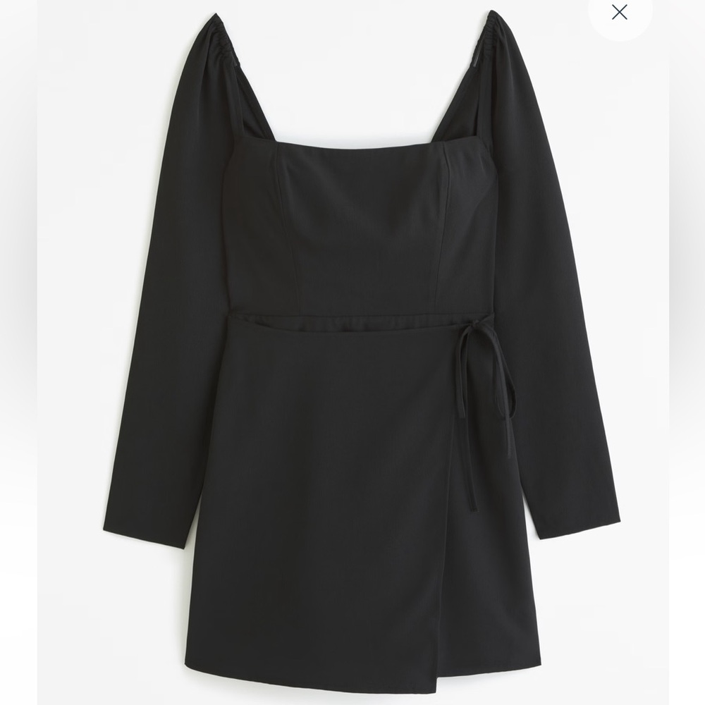 NWT Abercrombie & Fitch Long-Sleeve Wrap Mini Dress